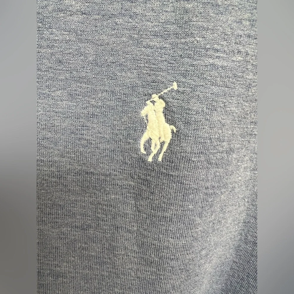 Polo by Ralph Lauren Blue Double‎ Knit Full Zip-Up Hooded Sweatshirt-Large